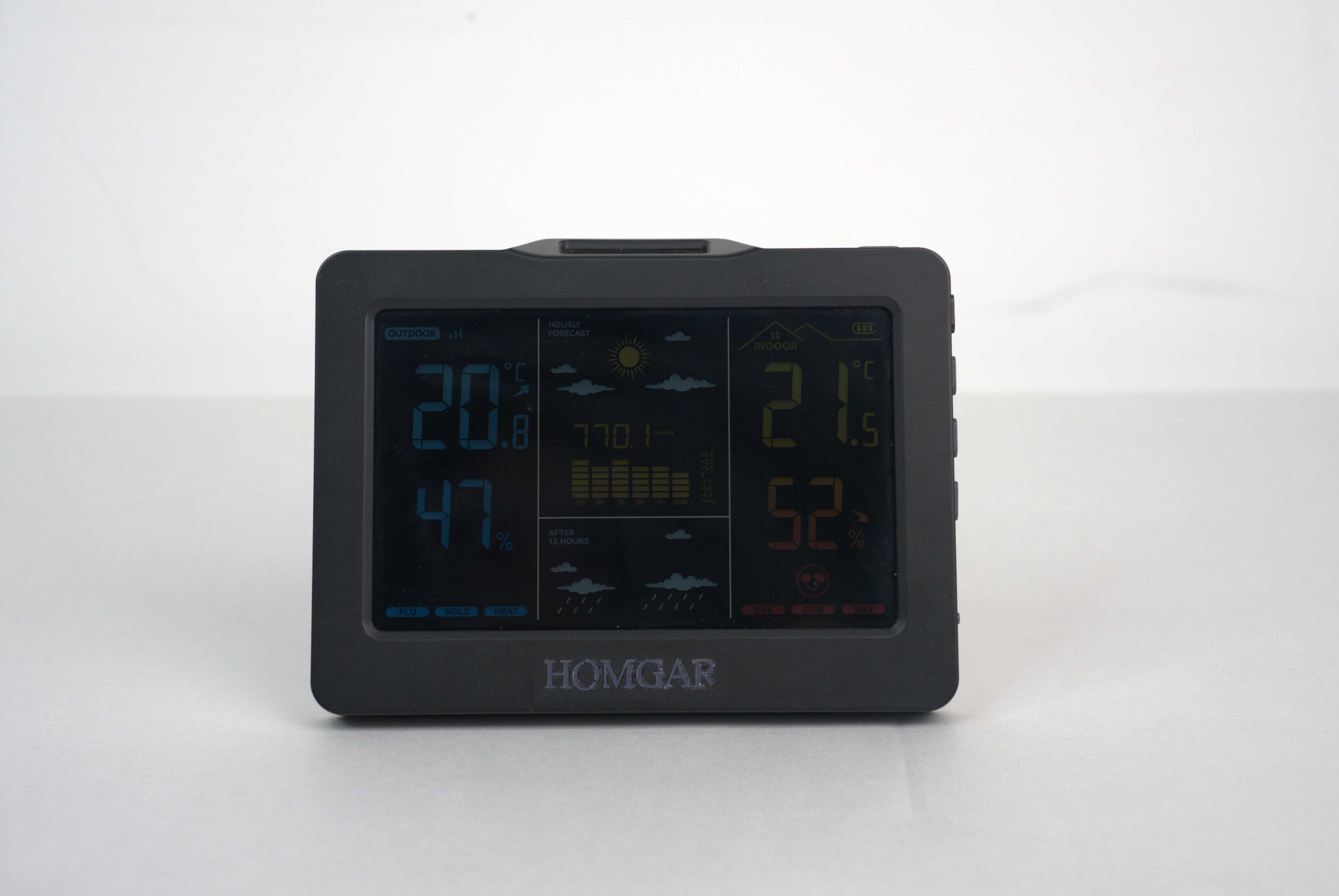 Homgar Home Weather Station - Indoor Outdoor Thermometer Wireless Home Weather Station