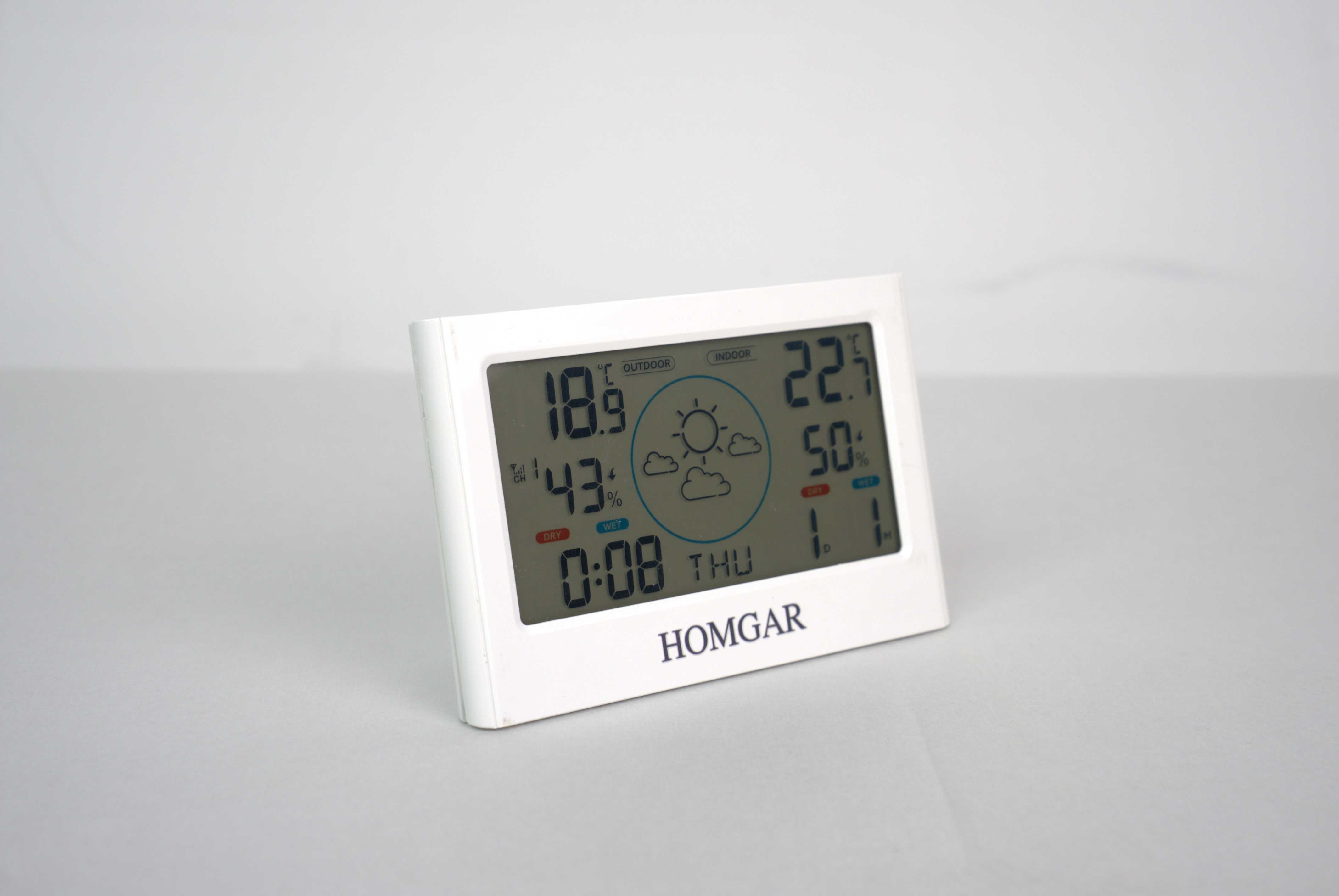 Homgar Lifetime Large Digital Clock with Day & Date, Customizable Alarms