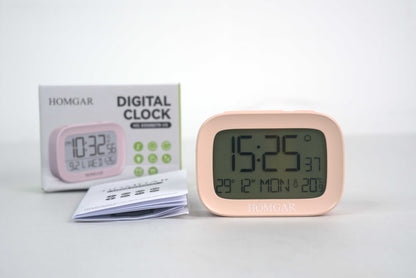 Homgar Digital Clock with Day & Date, Customizable Alarms