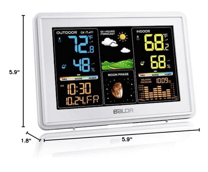 BaldrTherm Wireless Weather Station – Digital Thermometer & Clock