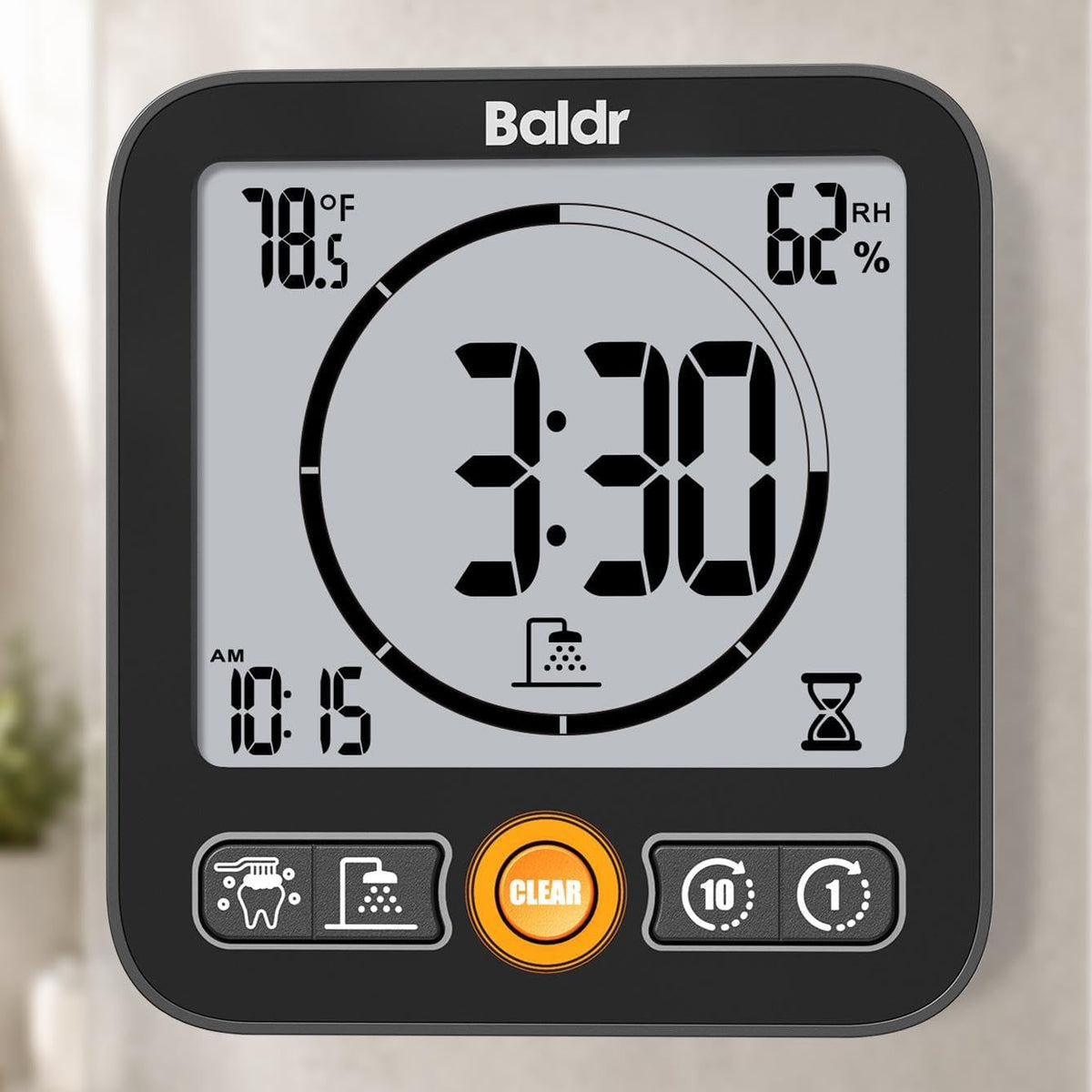 BALDR B0657STH-BL Shower Clock & Timer