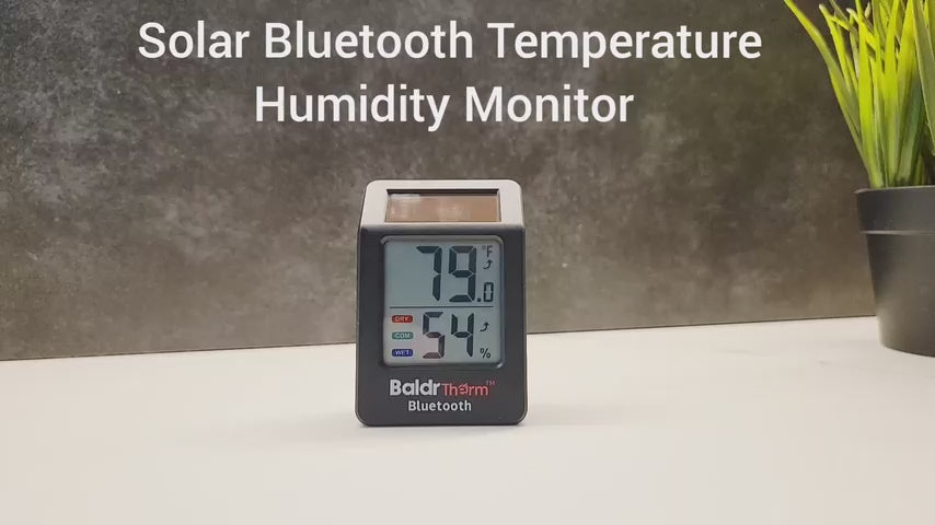 BaldrTherm Solar Bluetooth Temperature Humidity Monitor 
