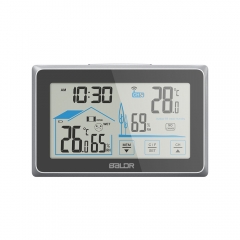 WIRELESS TOUCH SCREEN LCD WEATHER STATION WITH BACKLIGHT