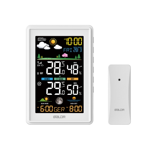 COLOR WEATHER STATION WITH SUNRISE/SUNSET