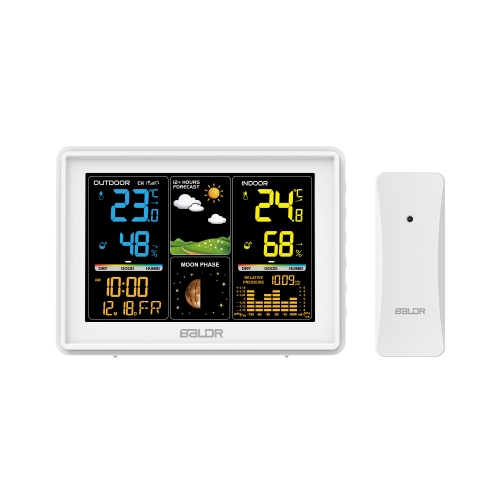 WIRELESS DIGITAL COLOR WEATHER STATION WITH BAROMETRIC HISTORY
