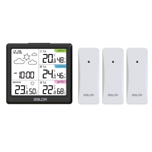 DIGITAL WIRELESS WEATHER STATION WITH 3 REMOTE SENSORS